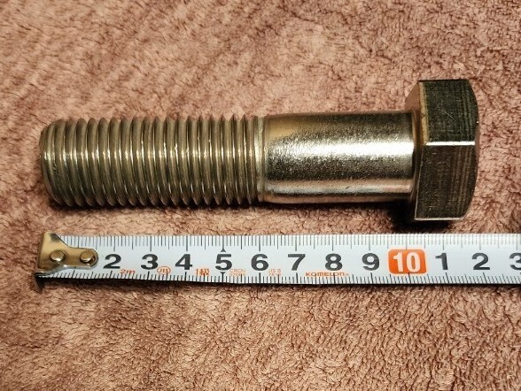 SUS316 ステンレス M24×100mm(ネジ部60mm) ボルト 未使用保管品