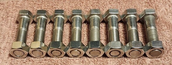 SUS304 ステンレス M16×65mm ボルト ナット 8本セット 未使用保管品