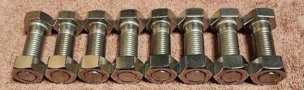 SUS304 ステンレス M16×50mm ボルト ナット 8本セット 未使用保管品