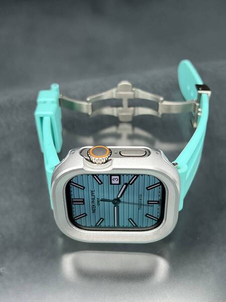 49mm 49ミリ ウルトラ アップルウォッチ アルミニウム カバー ケース ワイド ラバー ベルト ハイエンド バックル ultra Apple Watch