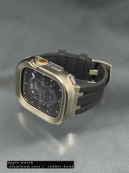 49mm 49ミリ ウルトラ アップルウォッチ アルミニウム カバー ケース ラバー ベルト バックル ultra Apple Watch