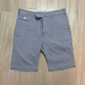 Engineered Garments ケンブリッジショーツ ブルーストライプS