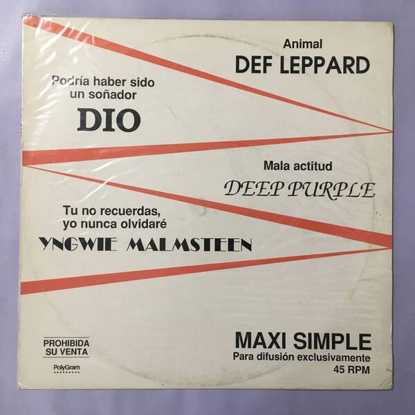 MAXI SIMPLE DIO DEEP PURPLE YNGWIE MALMSTEEN DEF LEPPARD BRAZIL ブラジル盤 PROMO