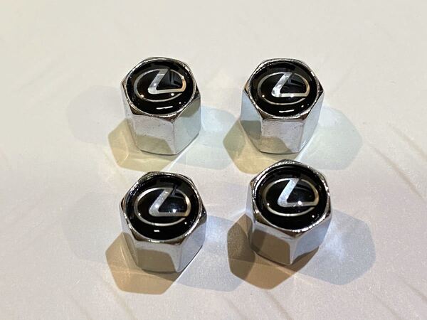 5 送料無料 シルバー メッキ 1台分 レクサス エアバルブ キャップ LEXUS LM GX IS GS GSF ES LC RC RCF UX RX LS LX GS NX CT VS ZK MM 銀