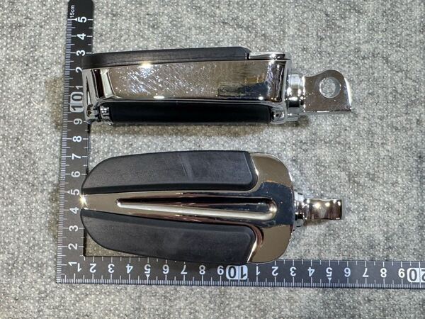 7 送料無料 新品 Ⅱ クローム メッキ ペグ アジャスタブル ハイウェイ 用 調整可 ツーリング ソフテイル ダイナ スポーツスター FLH FLS 爪