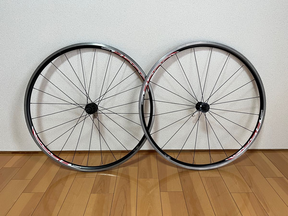 値下げしました！SHIMANO 完組み前後ホイール WH-R500