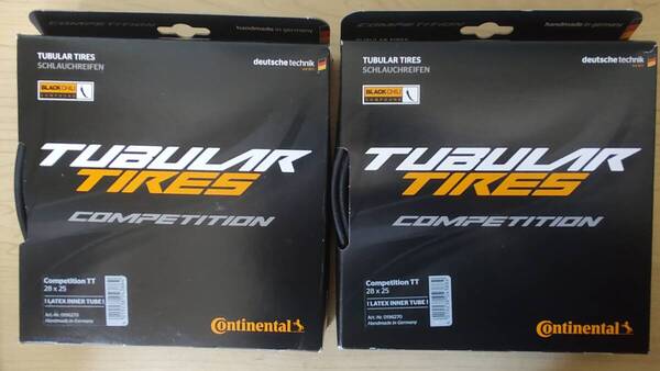 CONTINENTAL COMPETITION TT コンチネンタル コンペティション TT チューブラータイヤ 28x25mm 未使用/2本セット 送料無料