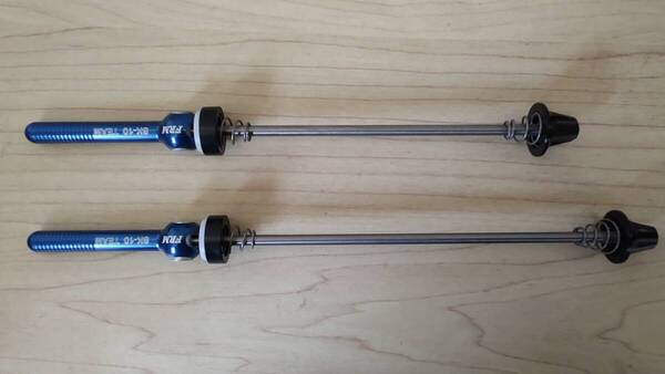 FRM チタンクイック SK10-TEAM ロード用 100mm/130mm ブルー 未使用/前後セット ゆうパケット/ネコポス送料無料