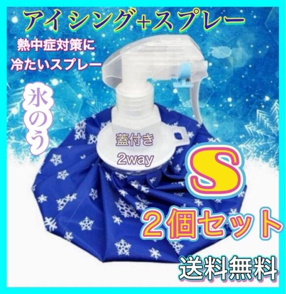 氷のう S 2個 セット 夏 フェス スプレー 熱中症対策 アイシング キャンプ 野球 サッカー ケガ 応急処置
