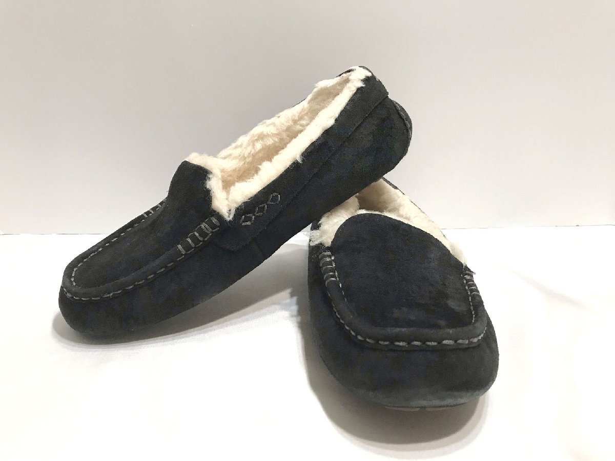 【アグ】新品未使用！正規品UGGアンスレー ブラック 25センチ UGG - UGG アグ レディース 25cm スリッポン 靴 ロゴ スニーカー