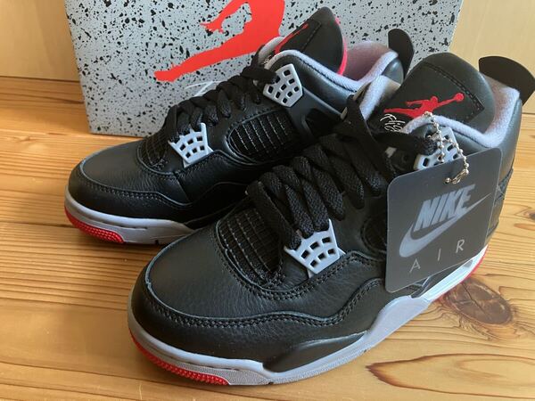 23cm ナイキジョーダン4レトロ 【FV5029-006】 NIKE AIR JORDAN4 RETRO BLACK/FIRE RED-CEMENT GREY-SUMMIT WHITE黒 小さいサイズ
