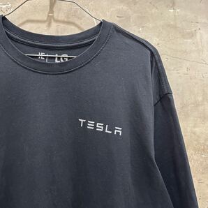US古着 TESLA テスラ Tシャツ ブラック 黒 L