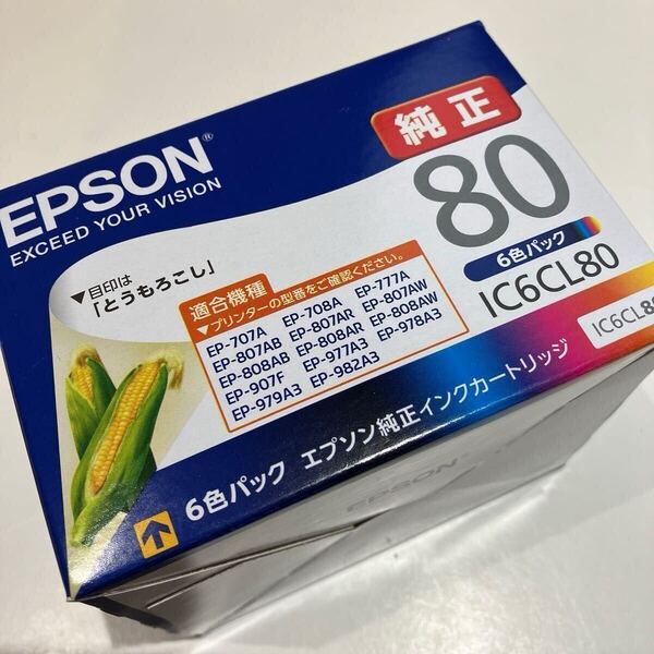 エプソン 純正 インク とうもろこし IC6CL80 6色 トウモロコシ
