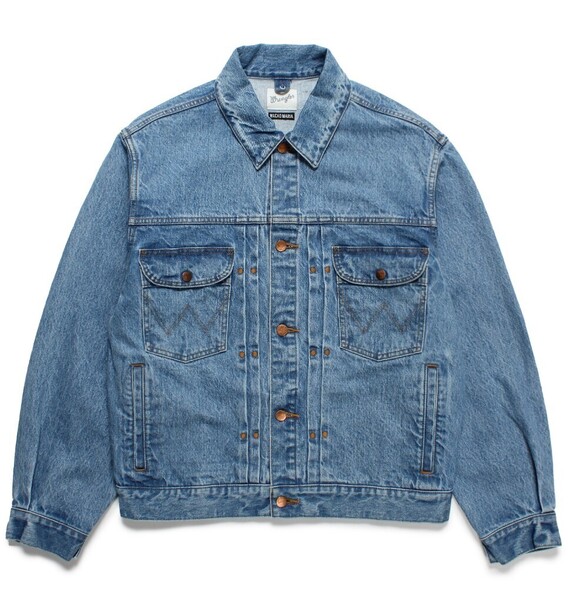 【新品】WACKOMARIA 25SS WRANGLER ラングラー WASHED TRUCKER DENIM JACKET デニムジャケット サイズM ワコマリア