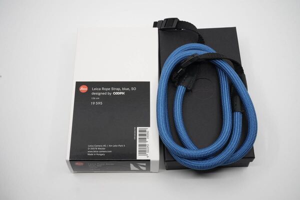 希少 生産終了 未使用品 Leica Rope strap blue SO COOPH 126cm 19595 ライカ ダブルロープストラップ カメラストラップ