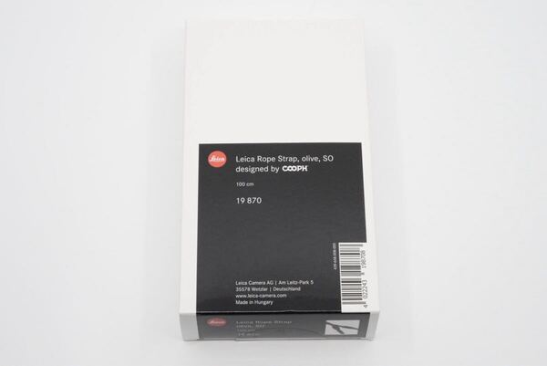 希少 未使用品 Leica Rope strap olive SO COOPH ライカ 100cm 19870 カメラストラップ