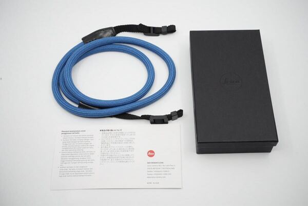 希少 生産終了 未使用品 Leica Rope strap blue SO COOPH 126cm 19595 ライカ ダブルロープストラップ カメラストラップ