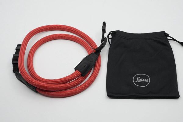 希少 未使用品 Leica Rope strap red SO COOPH 126cm 18697 ライカ ロープストラップ カメラストラップ