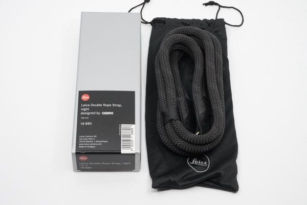 希少 未使用品 Leica Double Rope strap night COOPH ライカ ダブルロープストラップ 18880 カメラストラップ