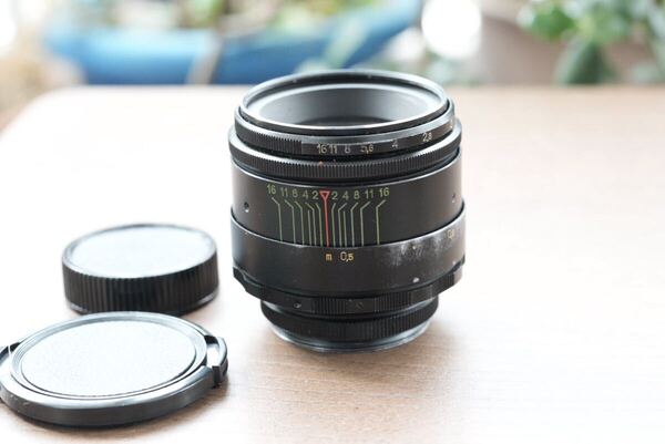 送料無料 分解清掃済み Helios-44-2 58mm f2 ヘリオス44-2 M42マウント ぐるぐるボケ オールドレンズ 単焦点 5