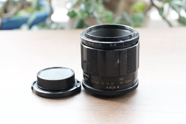 良品 分解清掃済み MC Volna-9 50mm f2.8 M42 星ボケ マクロ オールドレンズ Industar-61 L/Z