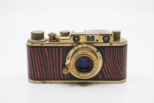 Leica ゴールド バルナック コピーライカ フィルムカメラ Leitz Elmar 50mm f3.5 レンジファインダー