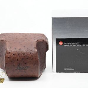 超希少 未使用品 ライカ Leica ライカM アラカルト 速写ケース オストリッチ風レザー・ブラウン 14863 Leica M6 M7