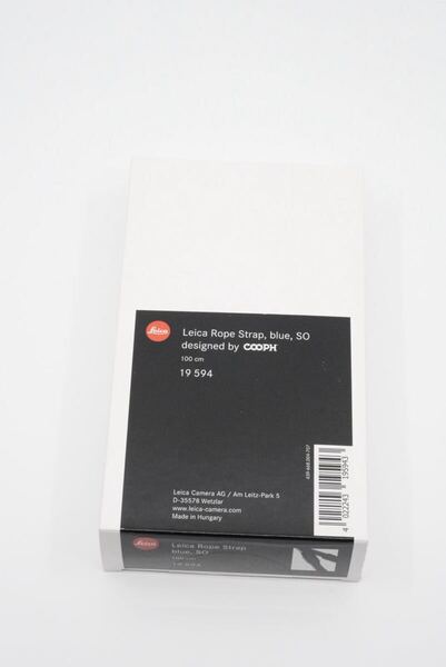 希少 生産終了 未使用品 Leica Rope strap blue SO COOPH 100cm 19594 ライカ ダブルロープストラップ カメラストラップ