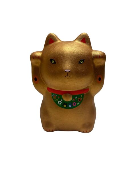 金ピカ招き猫 招き猫 貯金箱 置物 まねきねこ 開運 陶器 縁起物