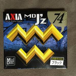 【 送料無料です!!・今となっては希少な日本製の未開封品です!】★AXIA アクシア◇録音用MD ミニディスク J'z 74分◇ブラック★