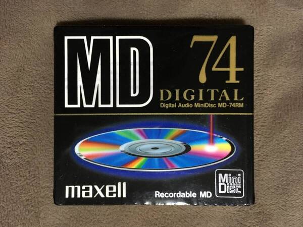 【 送料無料です!!・今となっては希少な日本製の未開封品です!】★maxell マクセル◇録音用MD ミニディスク 74分★