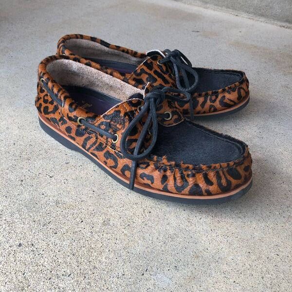 WACKO MARIA × Timberland CLASSIC BOAT SHOE BRN LEOPARD LEATHER 27cm ワコマリア ティンバーランド デッキシューズ
