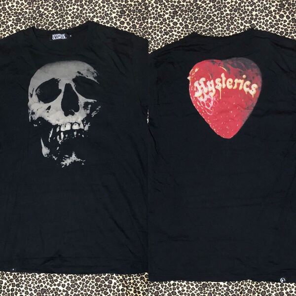 HYSTERIC GLAMOUR スカルベリー 半袖 Tシャツ 黒 Sサイズ ヒステリックグラマー skullberry