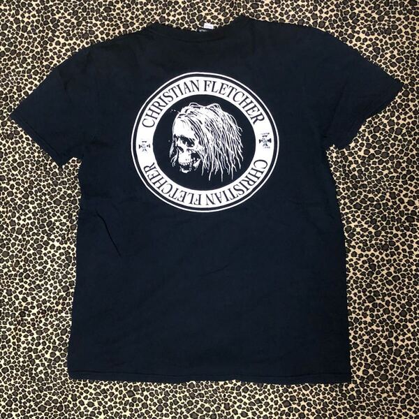 クリスチャンフレッチャー Tシャツ 黒 M Christian Fletcher
