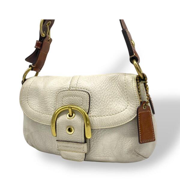 coach コーチ ワンショルダーバッグ ハンド ソーホー レザー ホワイト