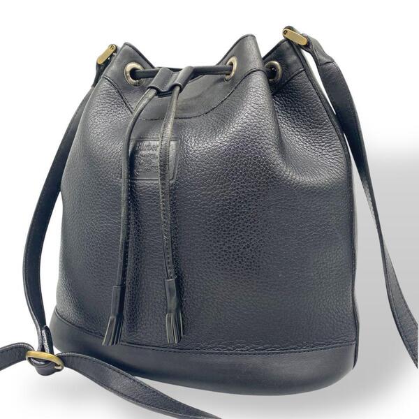 Burberry バーバリー 巾着 斜め掛け ショルダーバッグ ブラック 黒