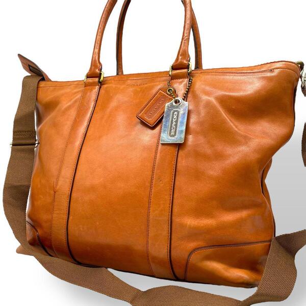 coach コーチ トートバッグ ビジネスバッグ ショルダー 2way メトロポリタン オールレザー A4 ブラウン