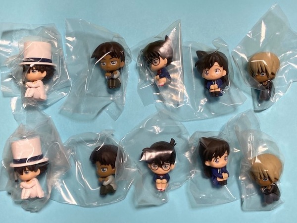 【名探偵コナン まちぼうけ】ガチャガチャ 全5種 コンプリート×2セット 待ちぼうけ