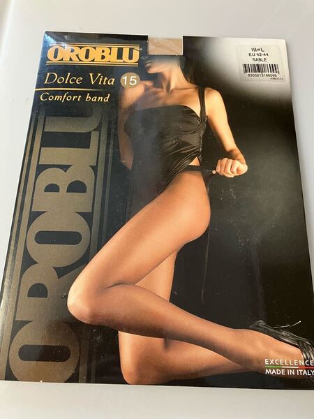 【送料無料】OROBLU dolce vita 15 sable comfort band 15デニール オロブル パンスト パンティストッキング L eu 42-44 panty stocking