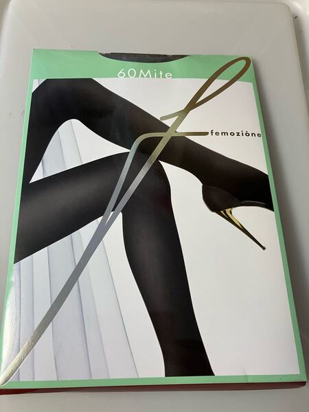 【送料無料】 fukuske 福助婦人 femozione 60mite ダスクグレー 60デニール タイツ tights 美脚 灰色 M-L 綿マチ ナイロン