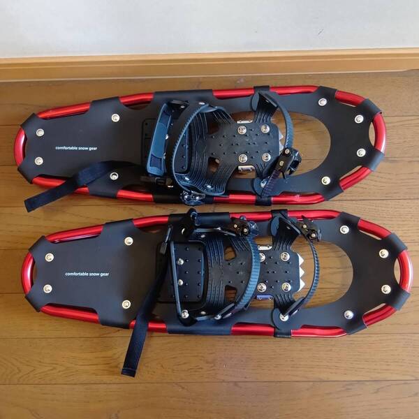 【中古】スノーシュー comfortable snow gear 黒 赤