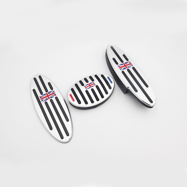 新品 BMW MINI ペダルカバー カラー ユニオンジャック ミニ ミニクーパー アルミ AT アクセル ブレーキ フットレスト カバー 送料無料