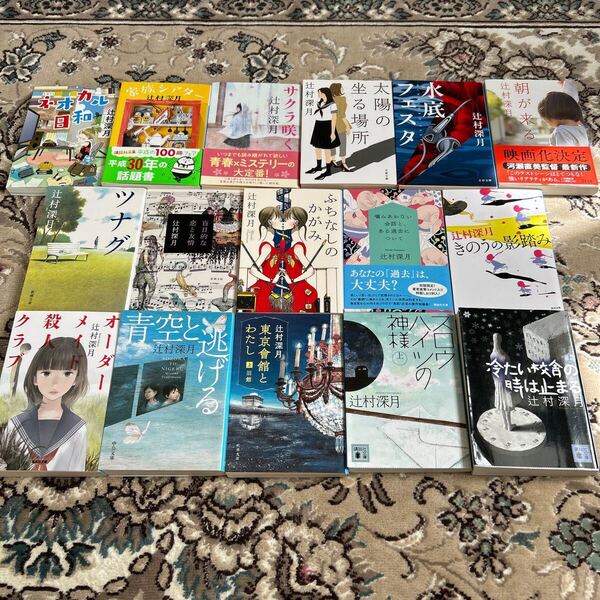 ★ 辻村深月★選べる文庫4冊セット★ 噛みあわない会話とある過去について、盲目的な恋と友情、青空と逃げる、ふちなしのかがみ、ツナグ他