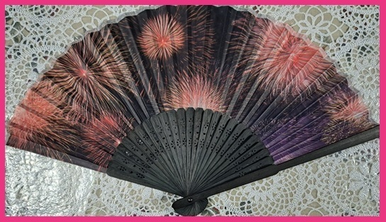【送料無料 扇子 花火】★綺麗な 和柄 21cm 携帯 持ち運び便利 天然竹使用★海外お土産にも 夏 扇子 うちわ 団扇 扇子 せんす