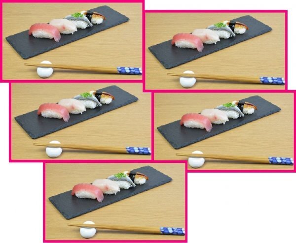 【送料無料:5枚:スレートプレート:35cm x 12cm】★2個:おしゃれ:天然石:お皿:プレート★和食 洋食 中華★皿 石皿 石 角皿