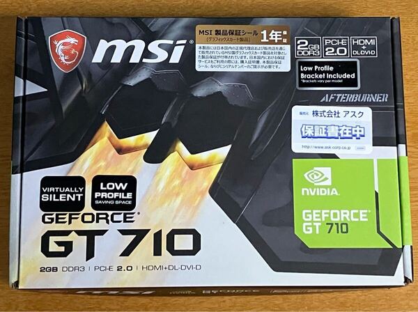 ■中古■MSI NVIDIA GeForce GT 710 2GB DDR3