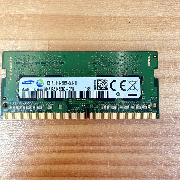 ☆ SA-0510Ky SAMSUNG ノートパソコン用メモリ 4GB 1Rx8 PC4-2133P-SA0-11 M471A5143EB0-CPB メモリ ☆