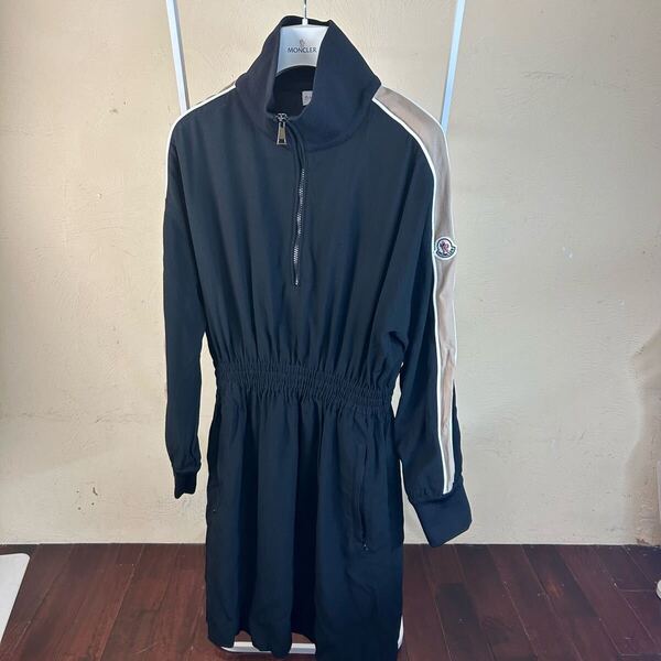 【レア美品】MONCLER モンクレール長袖ワンピース黒42