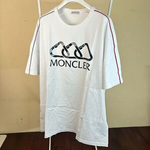 【美品】【レアサイズ】MONCLER モンクレール半袖TシャツXXL白