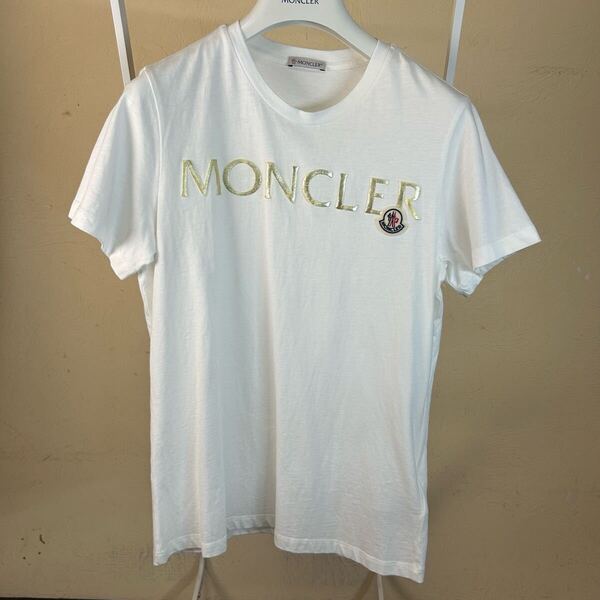 【美品】MONCLER モンクレール 半袖Tシャツ 白 XS